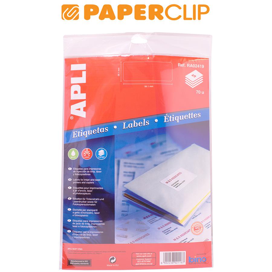 

LABEL APLI RA02419 99.1*38 5S