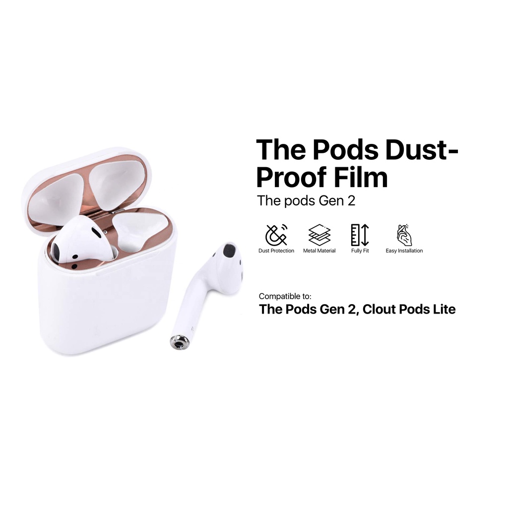 The Pods Anti Debu Dust Proof Metal Film Sticker Protector by Pods Indonesia