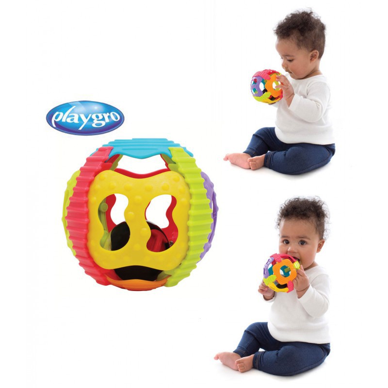 Playgro Shake Rattle &amp; Roll Ball 6m+