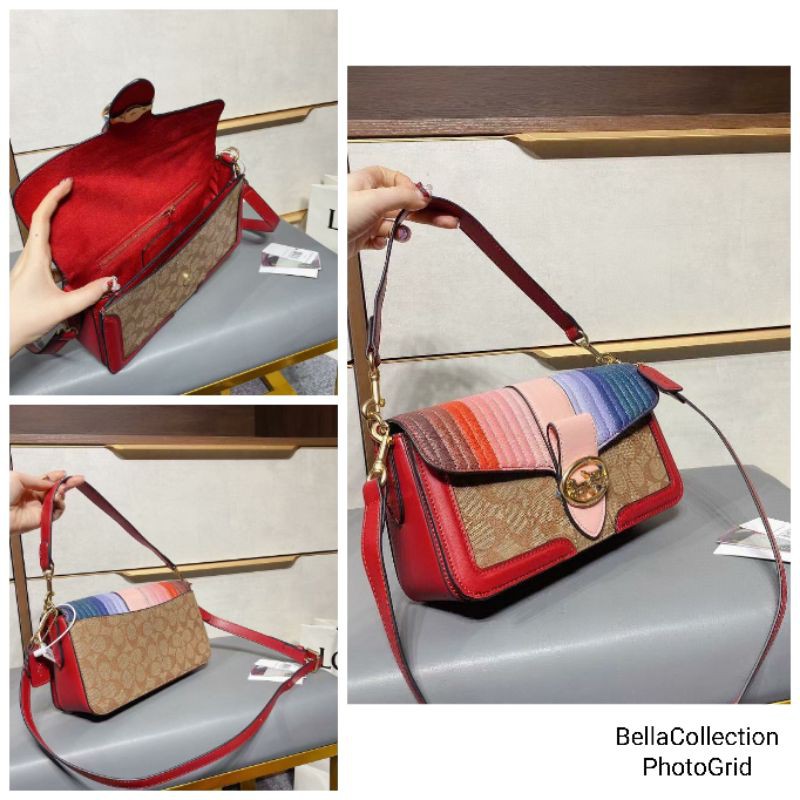 TAS COACH SHOULDERBAG CROSSBODYBAG RAINBOW (READY)
