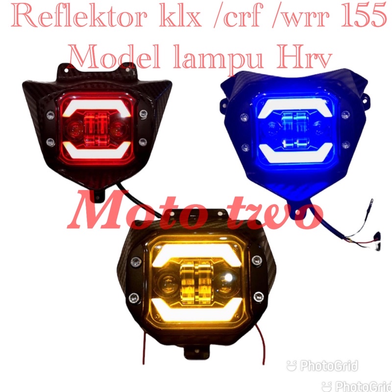 Jual Kedok Lampu Reflektor Headlamp Batok Lampu Depan Crf Carbon Set