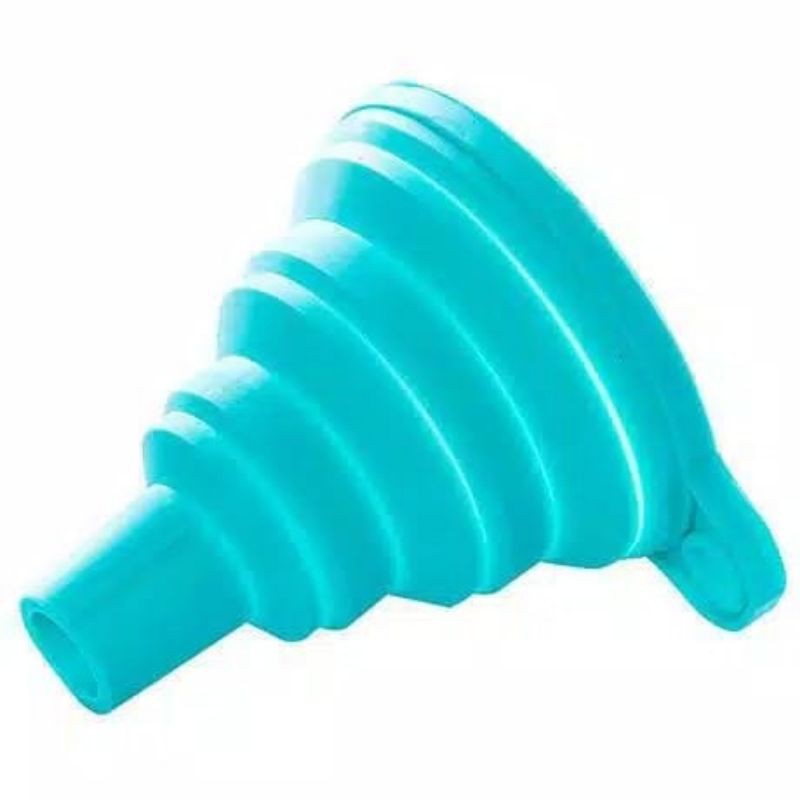 Corong Air Minyak Lipat Silikon Flexible Portable Silicone