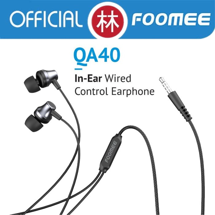 Foomee QA40 In-ear Control Wired Earphone