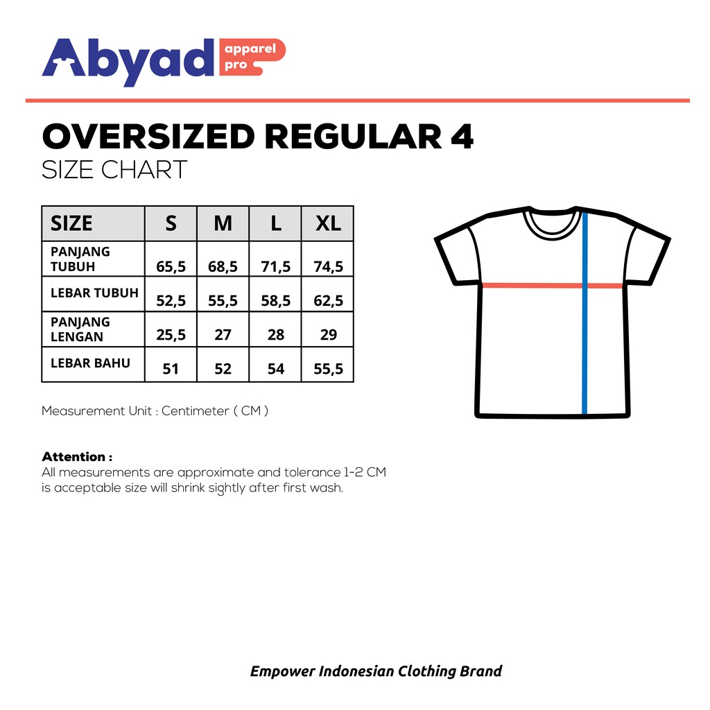 Kaos Sandwash Polos Oversized Reguler Potrait by Abyad Apparel Pro