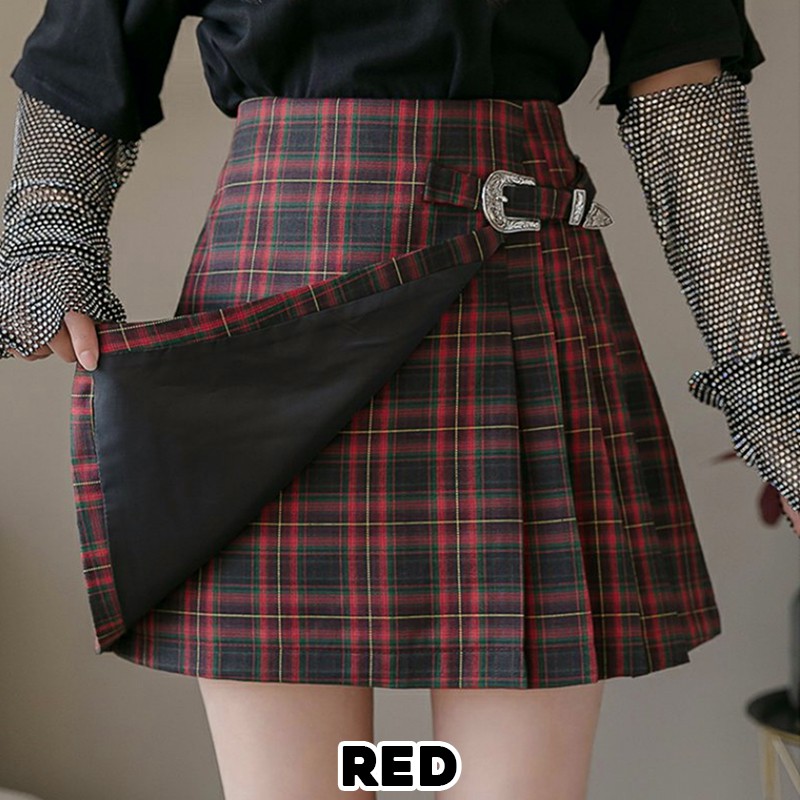 KARAKOREA 9800 Jisoo Skirt/Korean Mini Skirt/Rok pendek/Rok Lipit Lisa/Rok Autumn/Rok Winter/Rok Korea Skirt