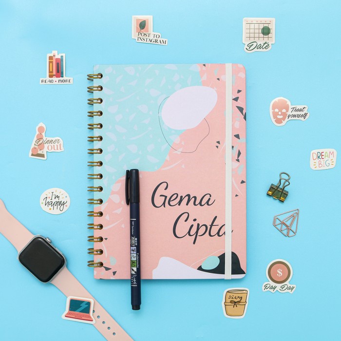 

[RESTOCK] Notebook Spiral #Gempita - Notebook Custom - garis