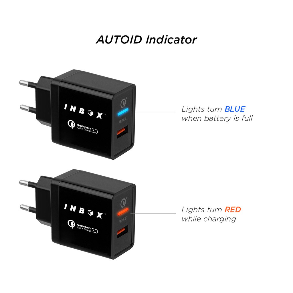 Original Charger Inbox Tower Fast Charging 3.0A Micro,Tipe C