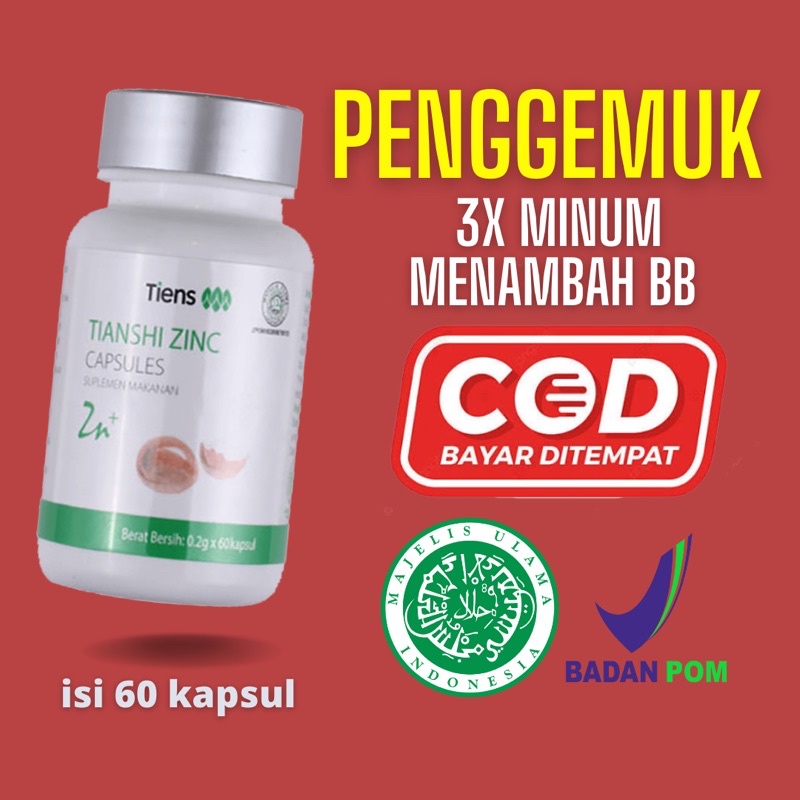 OBAT GEMUK BADAN | ZINC CAPSULE | PENGGEMUK | BISA COD