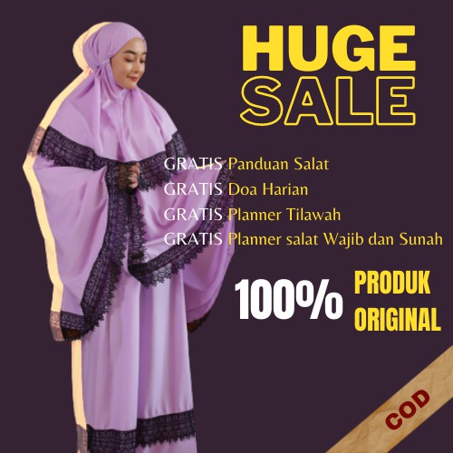 Mukena Dewasa Mukena Remaja Mukena Renda Ungu Mukena terbaru 2021 -  GHANI