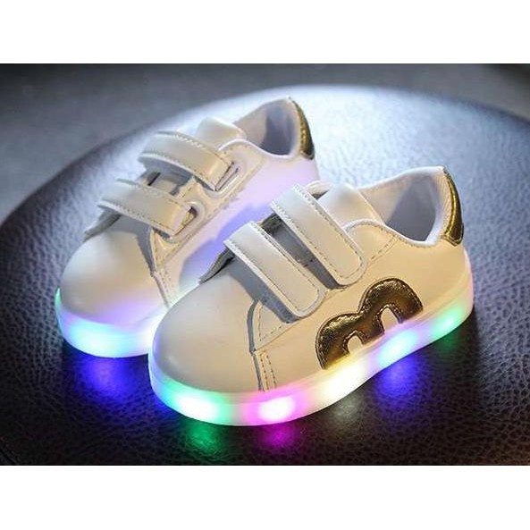Hari Ini Sepatu Anak Little M Lampu Led 1Th Sd 3Th Gold Terbatas
