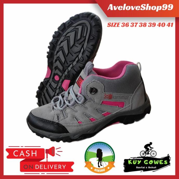 Sepatu Karrimor Wanita/Sepatu Gunung Hiking Trecking Waterproof