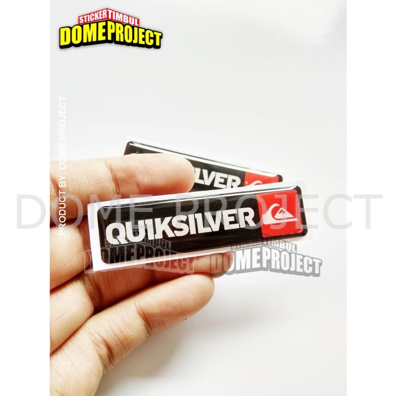 Stiker Motor Timbul Emblem QUIKSILVER STIKER MOTOR EMBLEM LENTUR AKSESORIS SEPEDA MOTOR