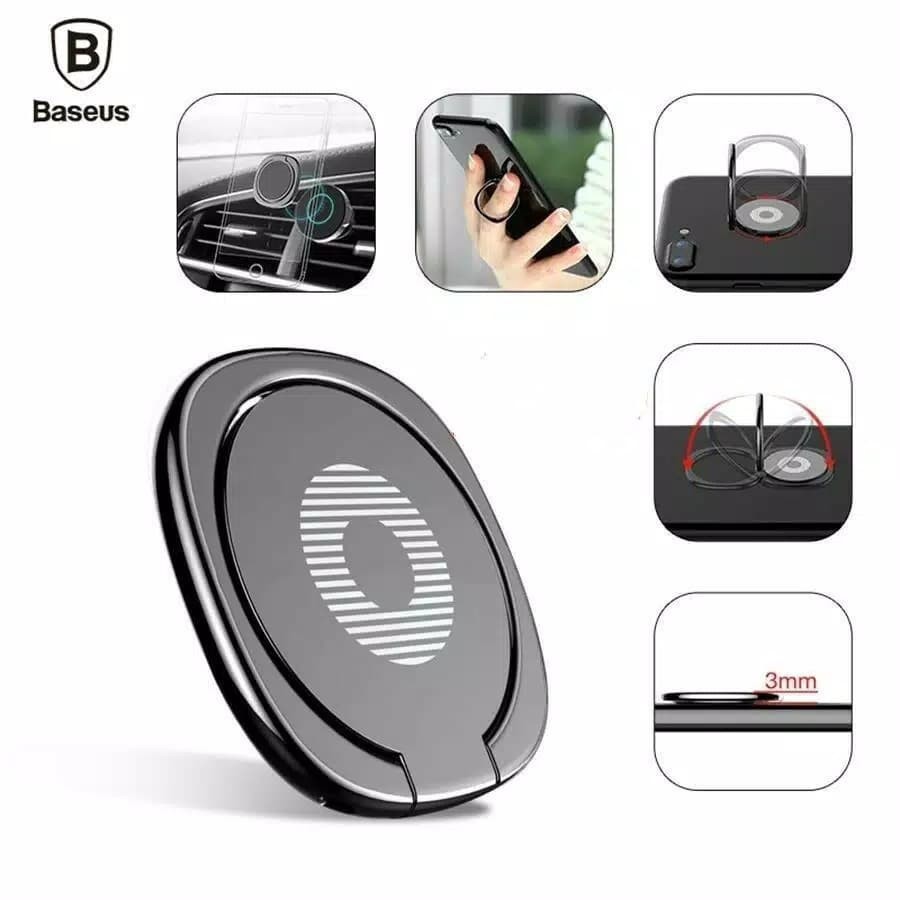 Baseus Ring Holder Stand Hp Universal 360 ° untuk iPhone / Samsung Replika