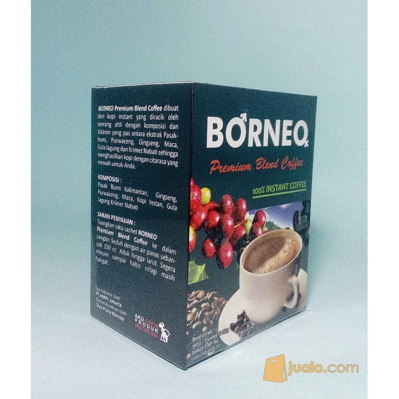 

HERBAL TERLARIS Kopi Borneo Exotica Coffee For A Man isi 5 sachet