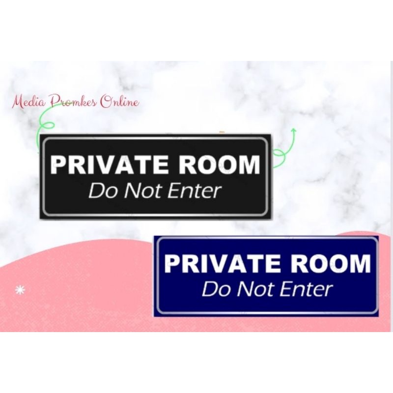 

Stiker Private Room
