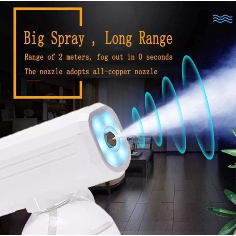 portable nano spray gun wireless disinfektan 800ml