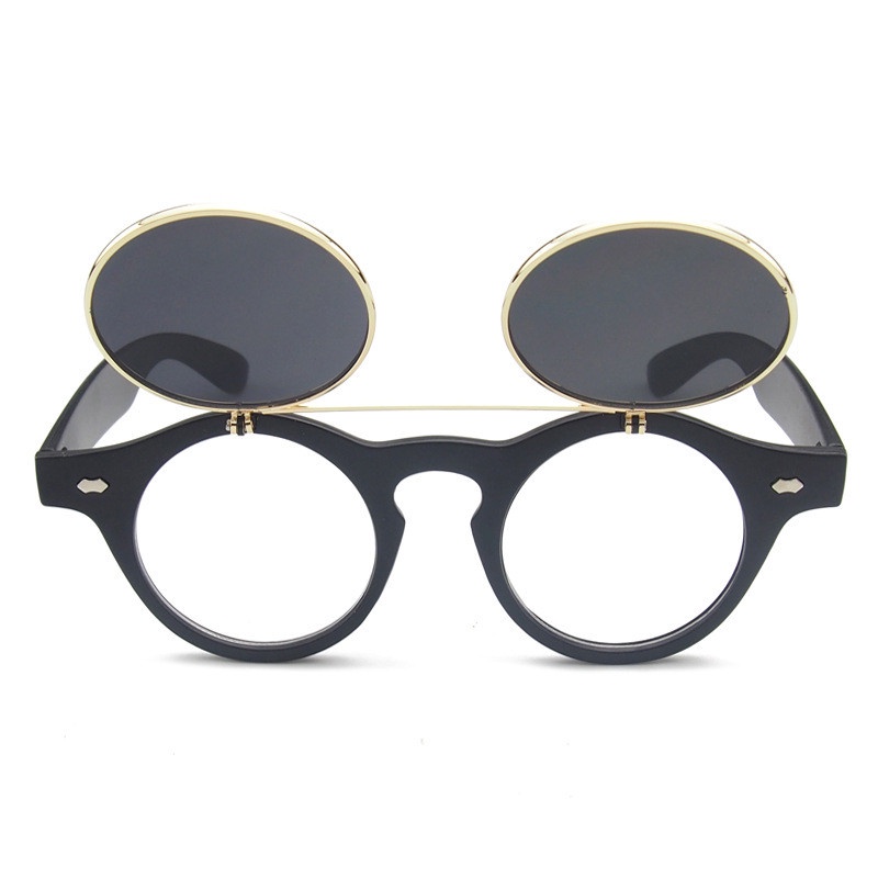 Kacamata Fashion Double Frame Steampunk