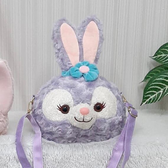 Tas Selempang L Bulu Tali Kulit Stella Lou Linabell Rabbit Animal