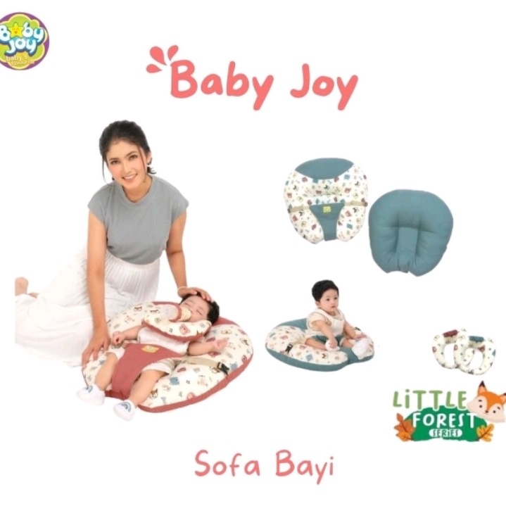 Baby Joy Sofa Bayi Multifungsi (ada gasper ) + Bantal Dot Little Forest Series