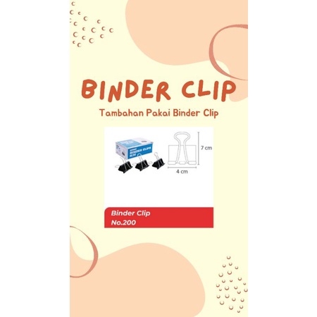 

Binder Clip no.200 Ukuran Sedang