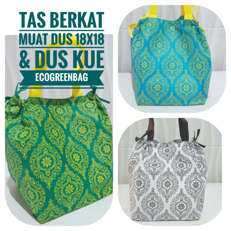 

TAS HAJATAN DUS 18X18 TINGGI 27 CM TAS TASYAKURAN TAS BERKAT SPUNBOND TEBAL