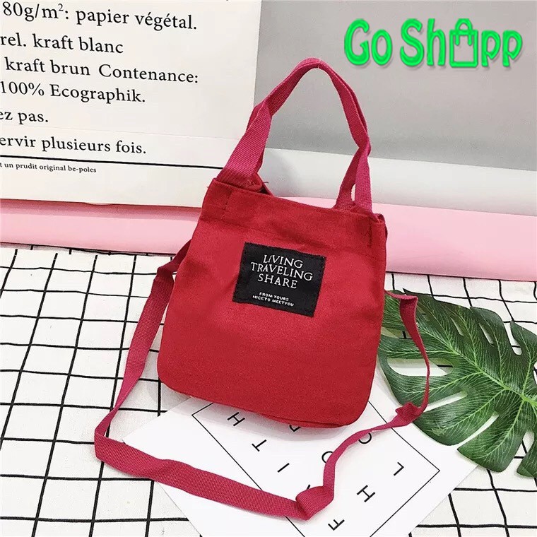 Mini Tote Bag Kanvas Import High Quality - ToteBag Kanvas Import Fashion Korea Termurah [TE01]