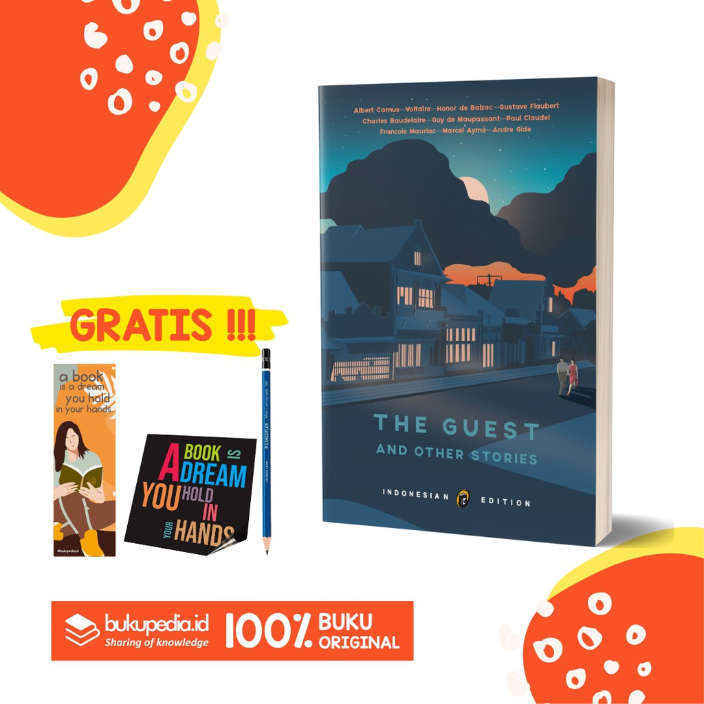 

BUKU THE GUEST AND OTHER STORIES - IMMORTAL PUBLISHING - BONUS PENSIL 2B, BOOKMARK, STIKER