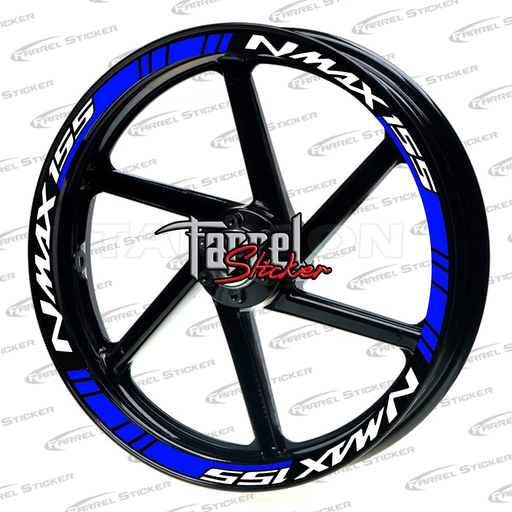 Stiker Velg Sticker Velk NMAX Hitam