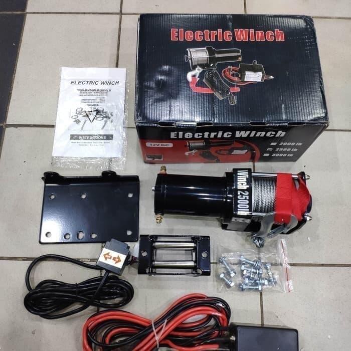 [perkakas] - ELECTRIC WINCH 2500 LBS - KATROL ELEKTRIK - WINCH ELEKTRIK 2500LBS Diskon