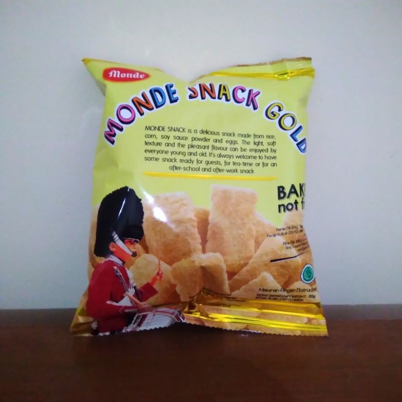 

cemilan camilan monde snack serena gold 27gr per pcs