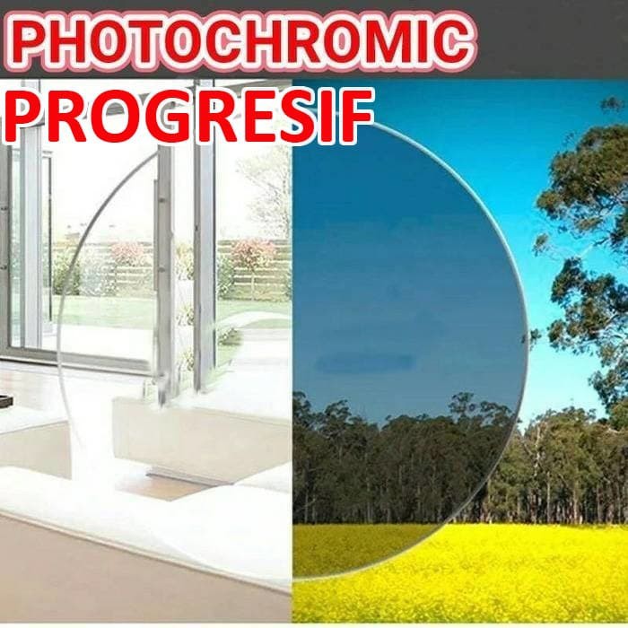 Ganti Lensa Progresif Photocromic Minus Plus