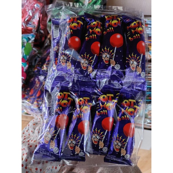 Hot Ball Mangga Lolipop Candy Renceng 7 gr x 16 pcs