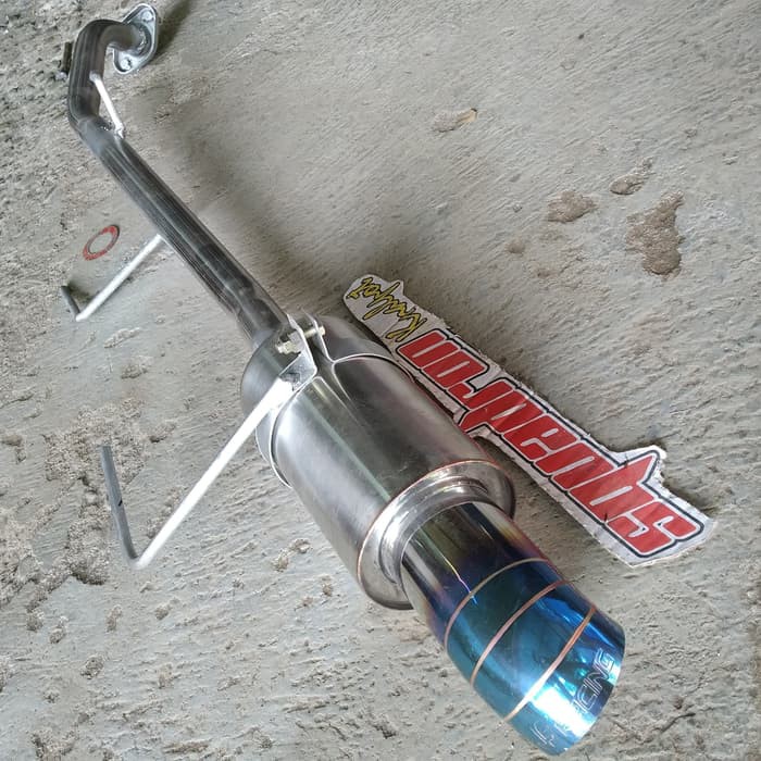 knalpot mobil bolt on nissan grand livina muffler js racing