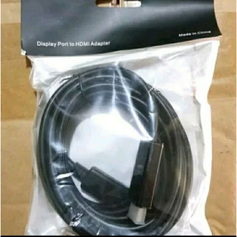 KABEL DISPLAYPORT TO HDMI 1.8M ( DP MALE TO HDMI MALE )