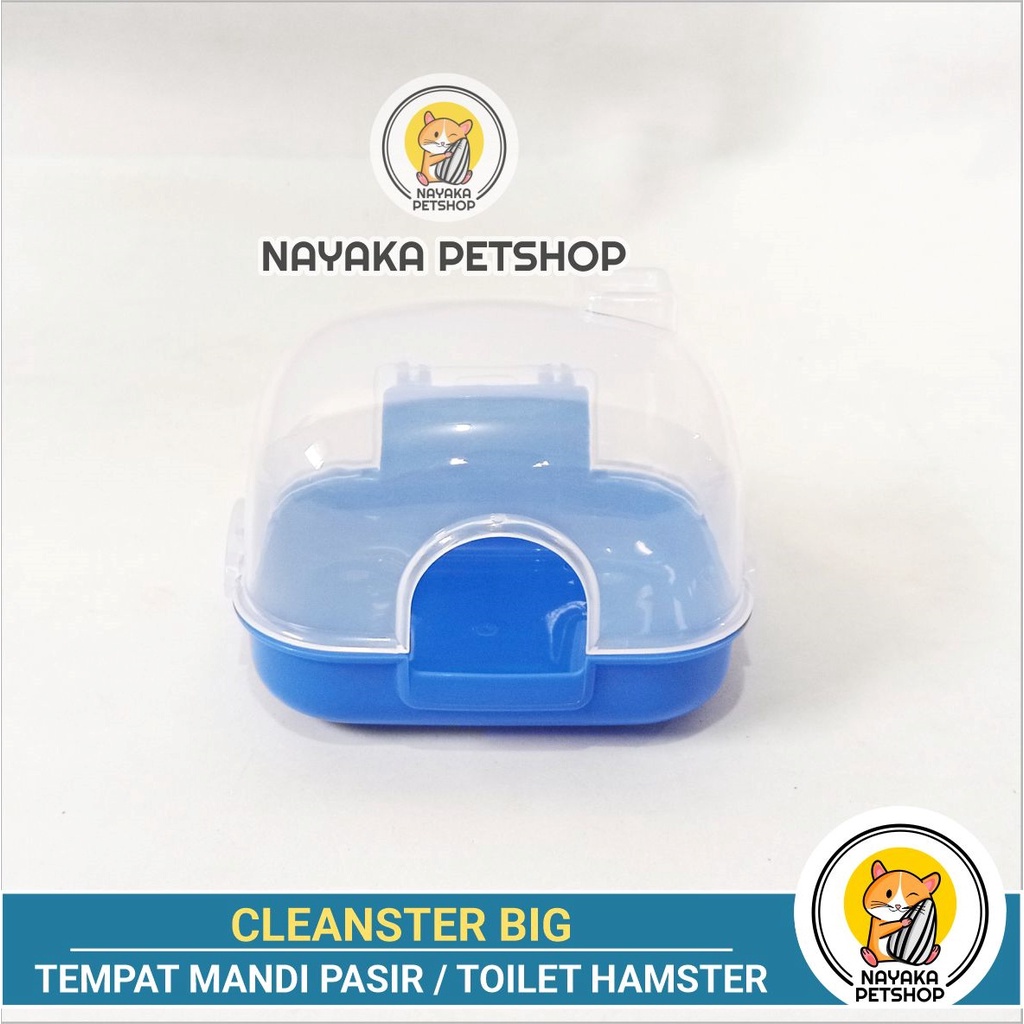 Cleanster Big Tempat Mandi Pasir Hamster Wadah Pasir Wangi Toilet Pasir Gumpal