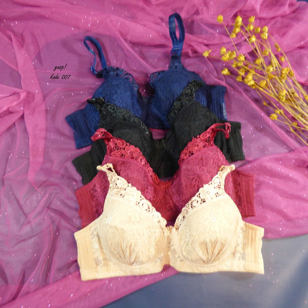 BRALETTE BIG SIZE BRA BH DEWASA LACE BROKAT #007 - GASP