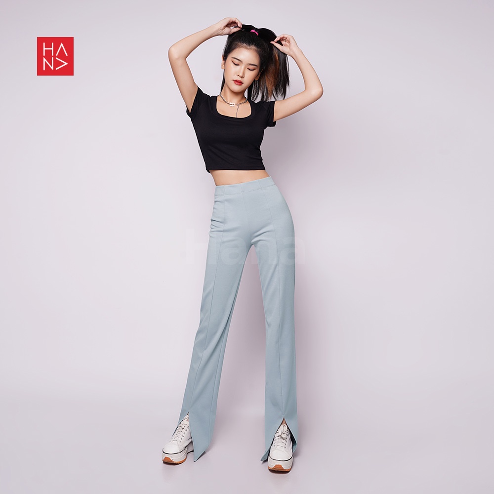 HanaFashion JKT - Margo Slim Slit Pants Celana Panjang - LP137