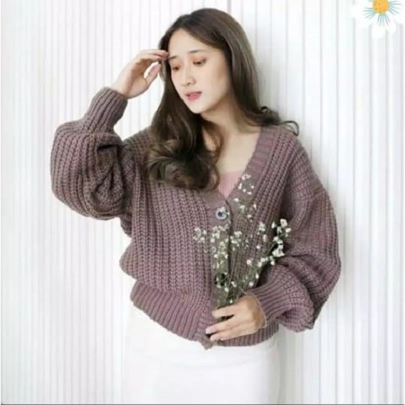 WOLLY CROP PREMIUM 3GET / CARDIGAN RAJUT