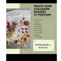 

Paket Peach gum dessert 425gr bahan PREMIUM - 9 Bahan