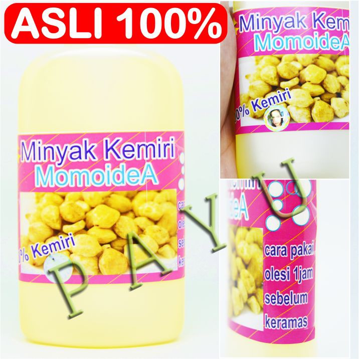 Minyak kemiri momo original  /berhologram / minyak kemiri murni 100% tanpa campuran / miker momoidea