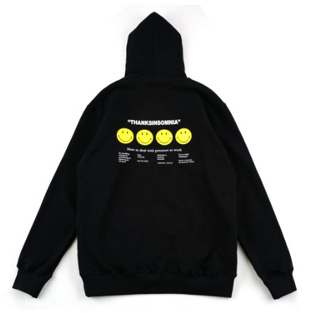 Thanksinsomnia Hoodie Noelle Smiley Black