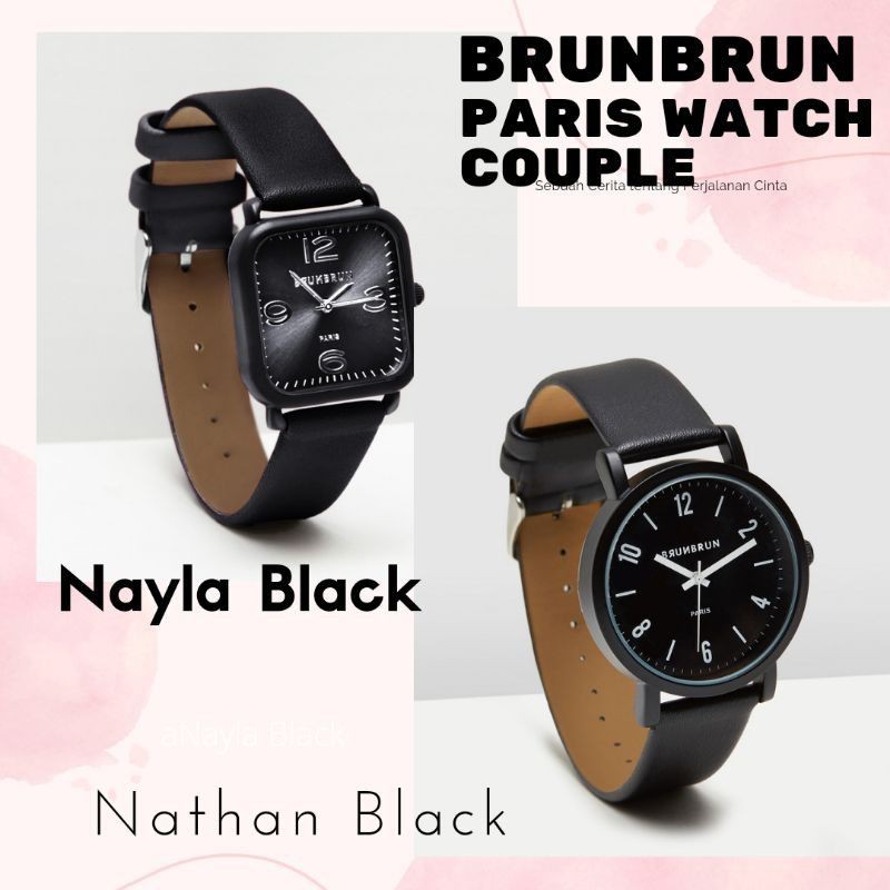 JAM COUPLE NATHAN NAYLA BLACK WATCH BRUNBRUN PARIS BY SOPHIE MARTIN PARIS