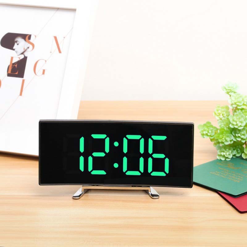 Mi.more Jam Digital Meja LED Mirror Alarm Clock DT 6507 Puith/Merah/Hijau