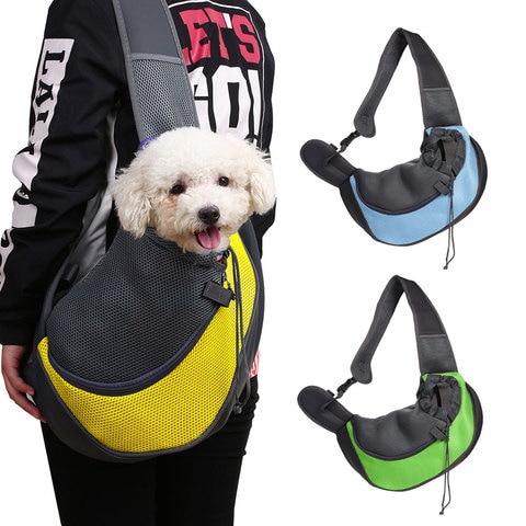 Tas Selempang Anjing Kucing/ Tas Gendong Hewan Anjing Kucing / Pet Sling Carrier Shoulder Travel Bag Dog Cat Puppy Kitten