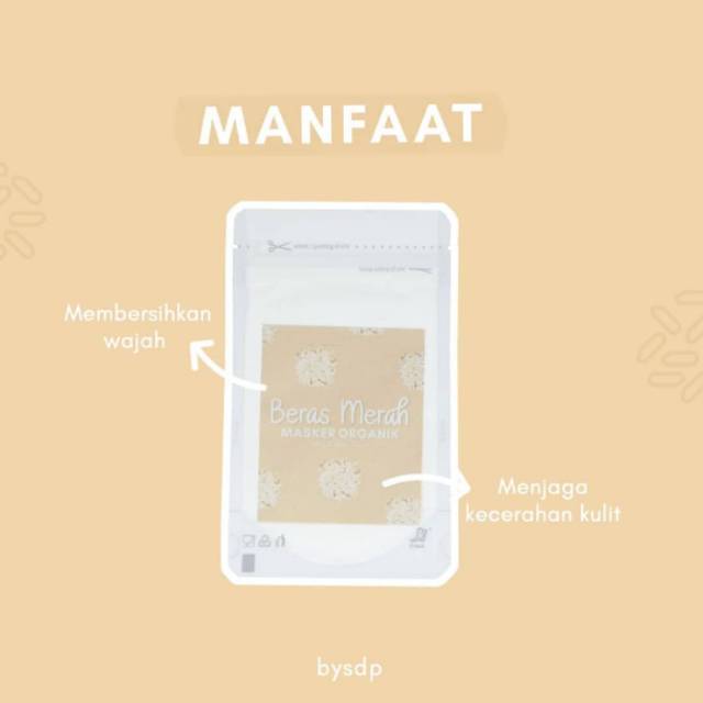 Masker Organik Beras Merah Shopee Indonesia