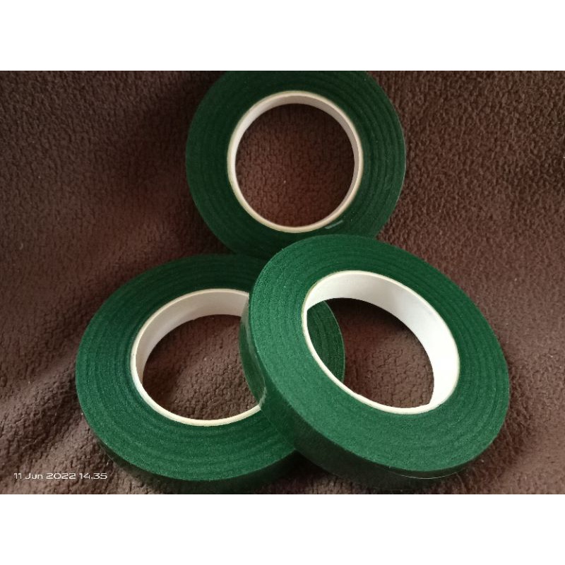 

floral tape 30 yard solatip hijau / solasi hijau daun untuk kerajinan
