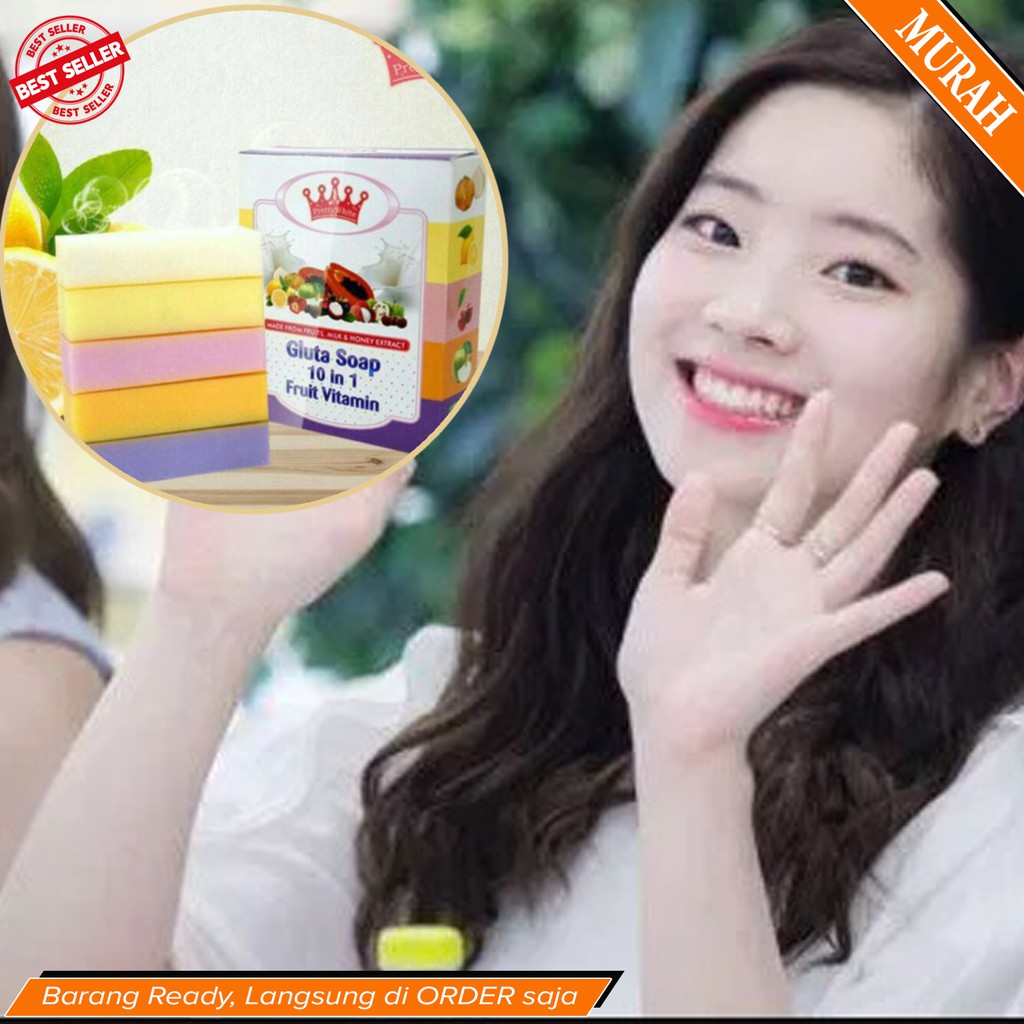 Sabun Pemutih Kulit Wajah badan AMPUH cocok buat memutihkan Kulit Gelap Kusam yg susah Putih ~ FRUIT
