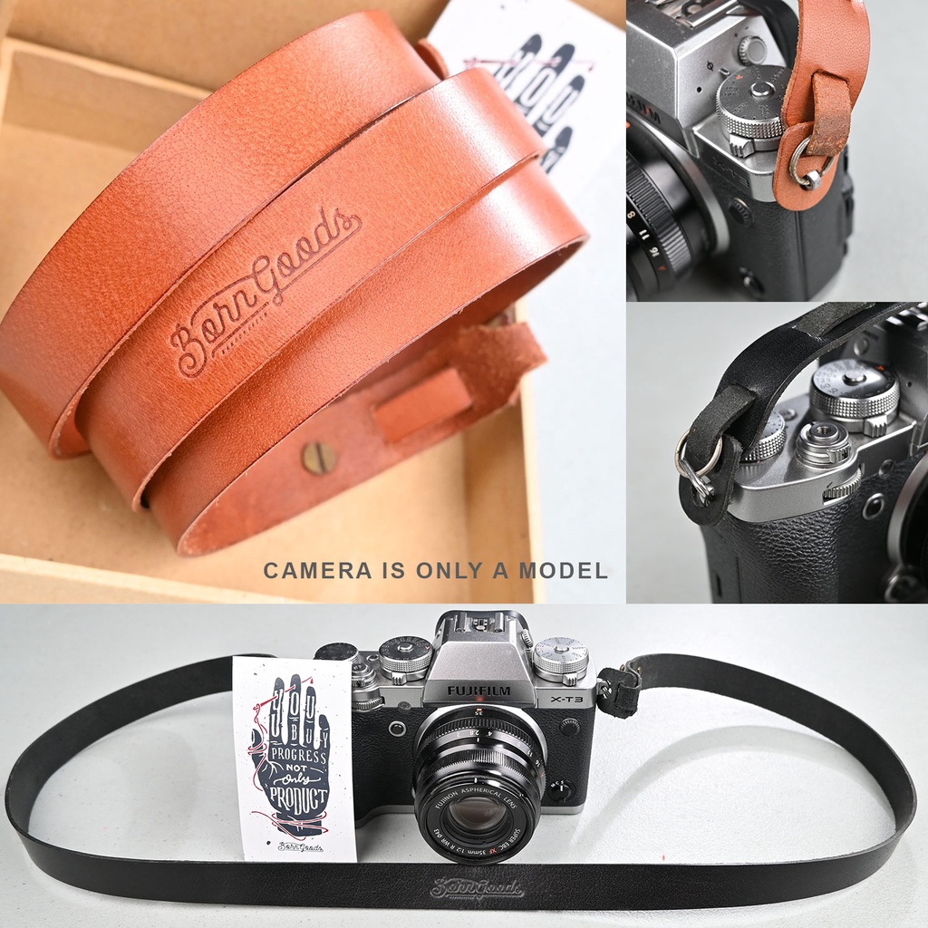 Strap Kamera Kulit Asli Born Goods Camera Strap MK3