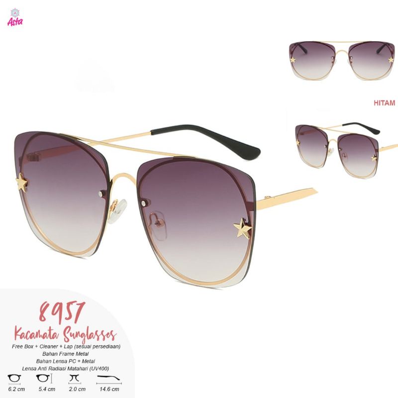 kacamata wanita murah Anti Radiasi Matahari kode 8957 ori by Asta