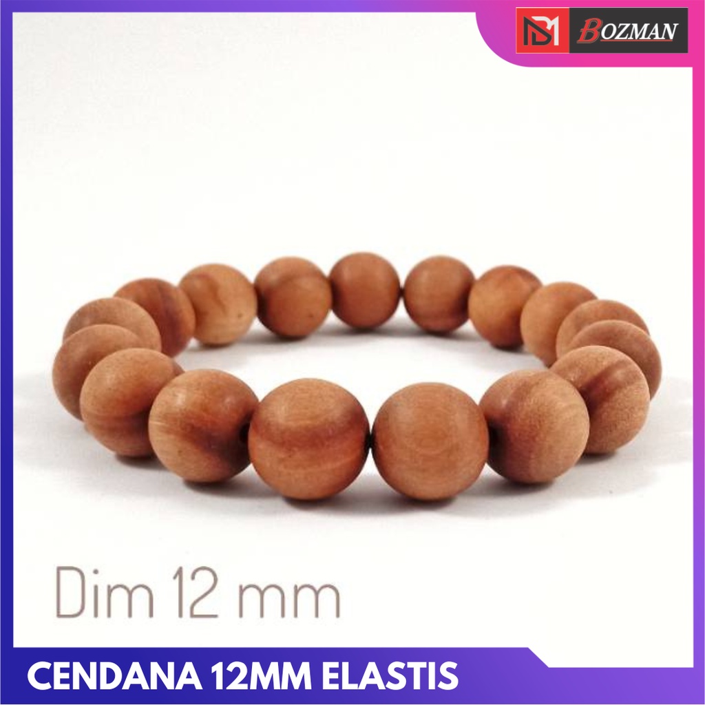 Gelang Tasbih Original Kayu Cendana Berbagai Dim 6mm, 8mm, Dan 12mm Wangi